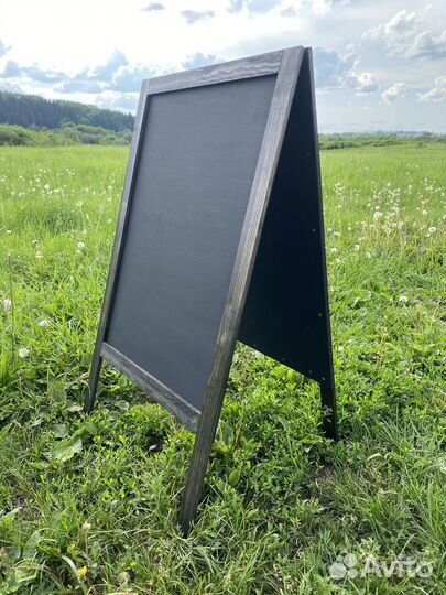 Меловой штендер двусторонний