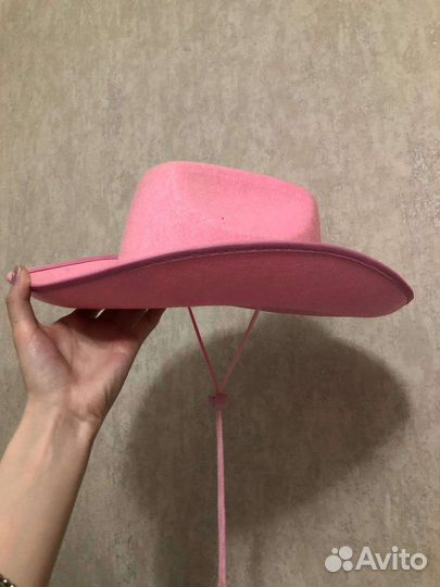 Ковбойская шляпа розовая