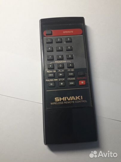Пульт для видеомагнитофона shivaki