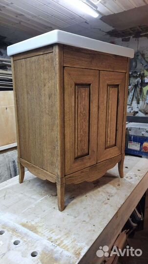 Тумба для ванной дубовая