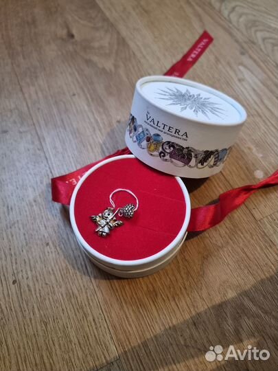 Подвеска valtera ангел с сердечком серебро 925