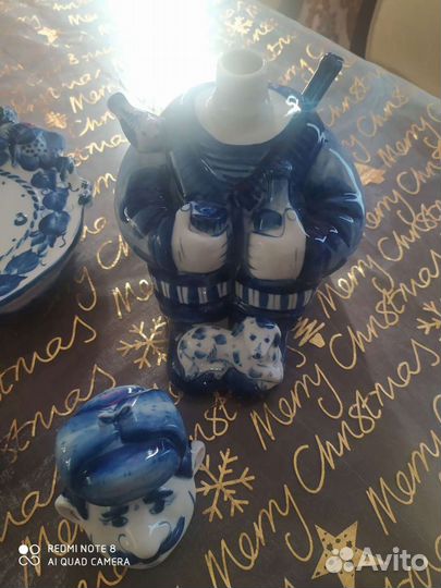 Гжель штоф коллекция автор. работа,картина