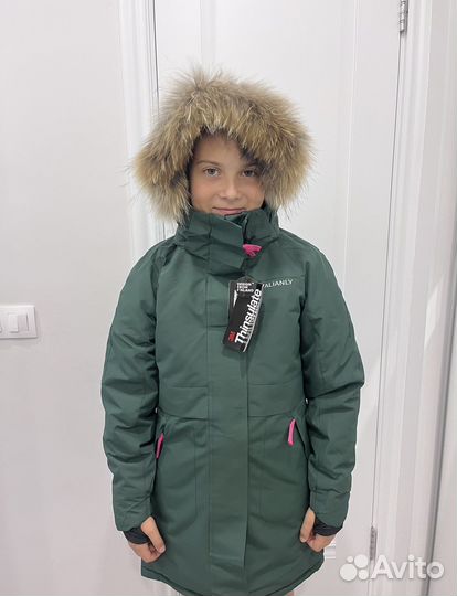 Парка valianly с натуральным мехом