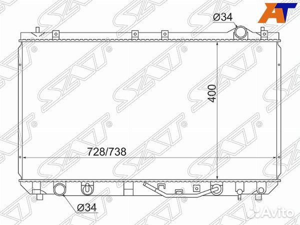 Радиатор toyota windom