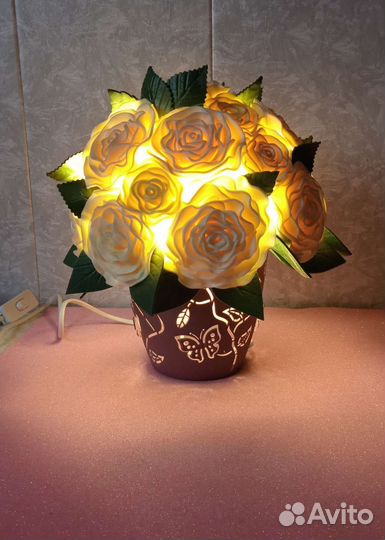 Букет светящихся роз