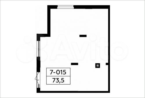 Аренда торговое помещение, площадь 73.5 кв.м