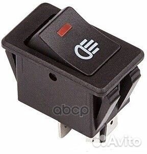 Клавиша 12V 35А (4 конт.) ON-OFF красная 