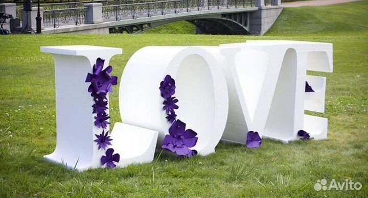 Буквы и цифры из пенопласта. Реклама