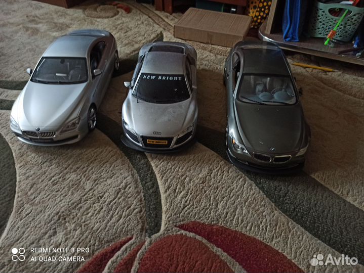 Машинки rastar и new bright масштаб 1/10