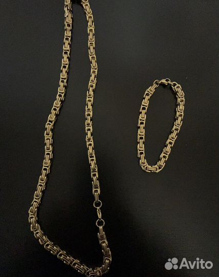 Цепь с браслетом