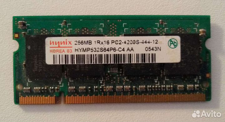 Оперативная память для ноутбука ddr1 и ddr2 sodimm
