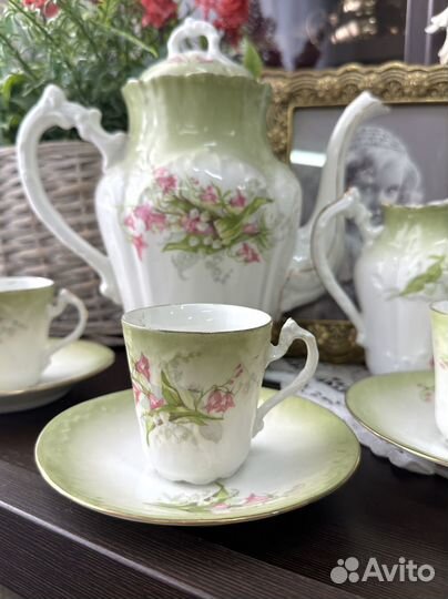 Антикварный кофейный набор 