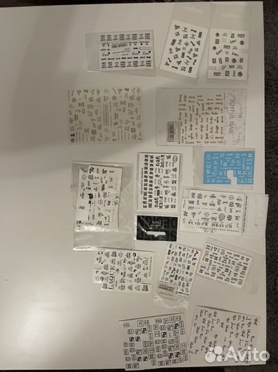 Наклейки слайдеры для дизайна ногтей