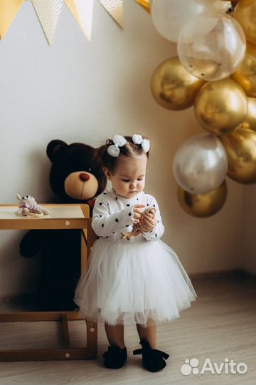 Праздничное платье для девочки 74 80 новое