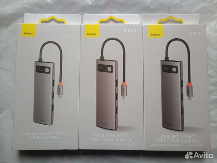 Новый Baseus USB-HUB 5/6/8/9-in-1 USB-C