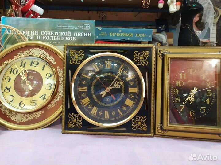 Настенные часы Янтарь эл мех СССР