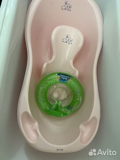 Ванночка для купания с горкой