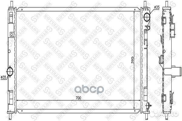 10-25631-SX радиатор системы охлажденияChrysle