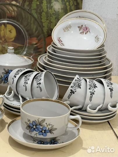 Чайный сервиз СССР Дулево