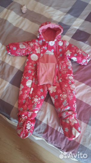Зимний комбинезон для девочки 74