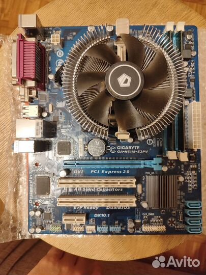 Комплект 1155 на core i3 + 8gb + кулер