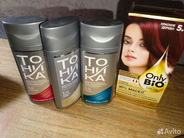 Продам тонику и краску для волос