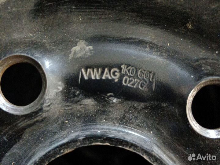 Диск 5/112 r15 vw ag 1ko601027c