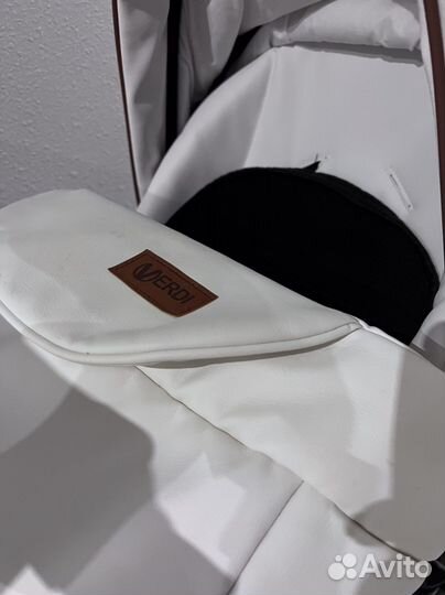 Коляска 3 в 1 Verdi orion eco white Diamond