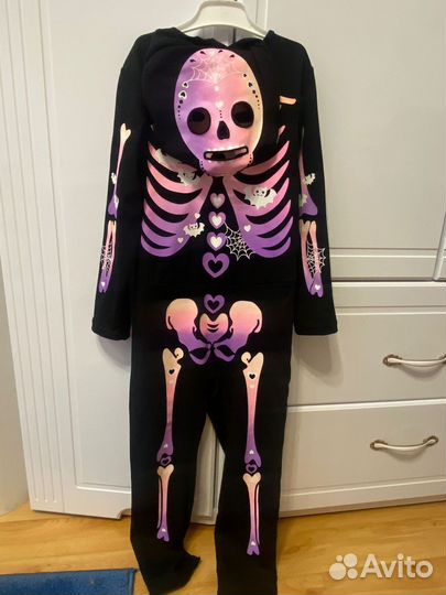Костюм скелета для девочки