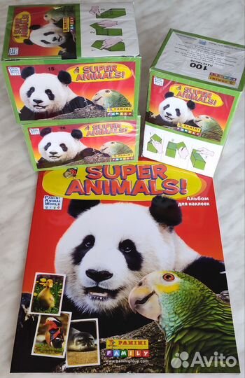 Набор: Журнал с дефектом + 3 блока Super Animals