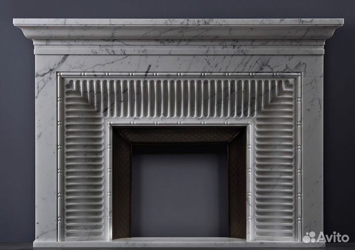 Камин, портал из камня