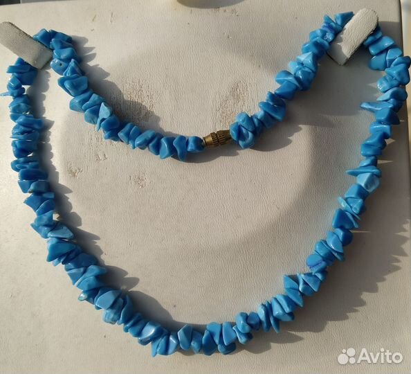 Бусы бирюза винтаж СССР