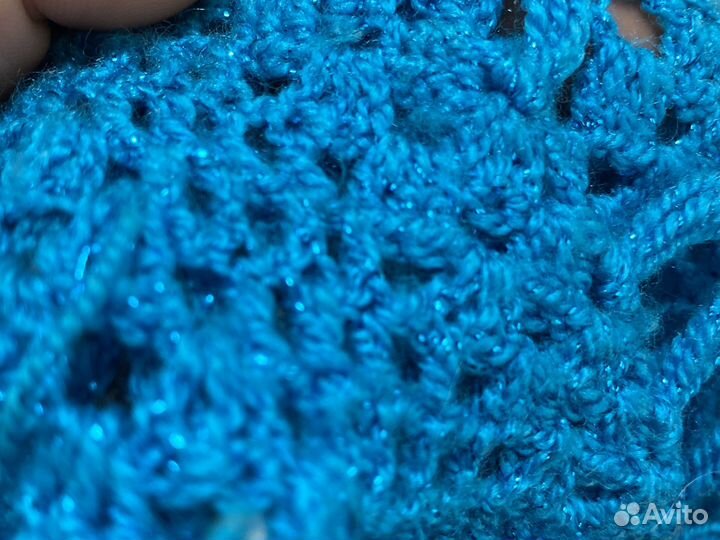 Шаль цветная с люрексом