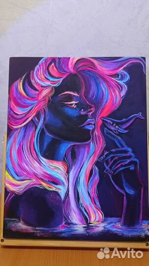 Неоновая картина