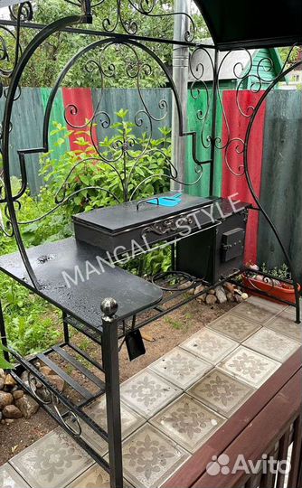 Мангал с крышей