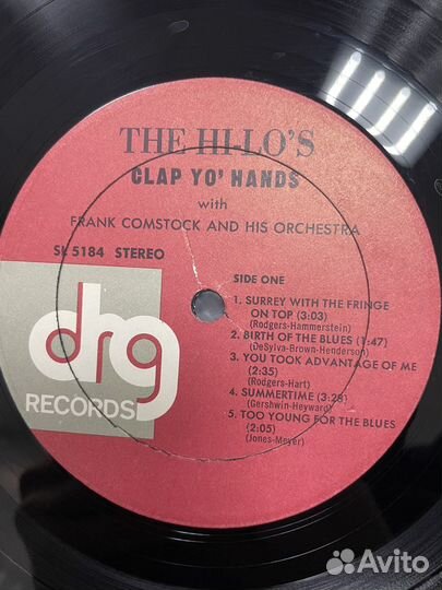 The Hi-lo's Clap yo' hands 1980 USA винил