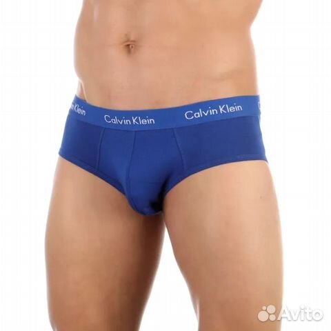 Мужские трусы брифы синие Calvin Klein Briefs