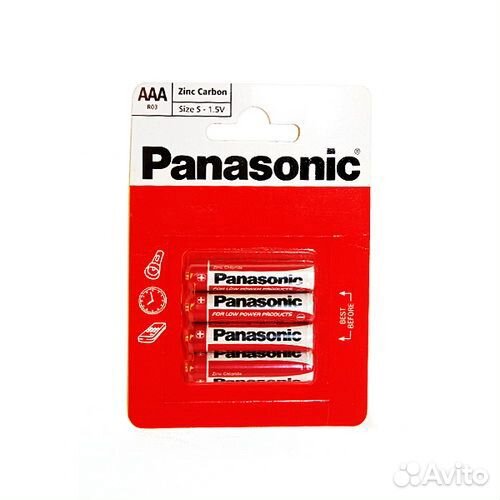 Батарея Panasonic R3(AAA) 4 шт