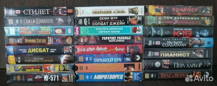 Видеокассеты VHS и диски DVD (фильмы)