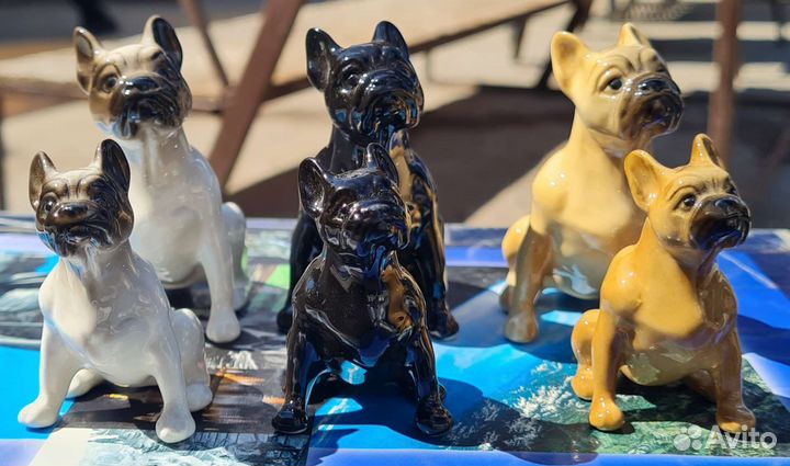 Статуэтка французский бульдог фарфор