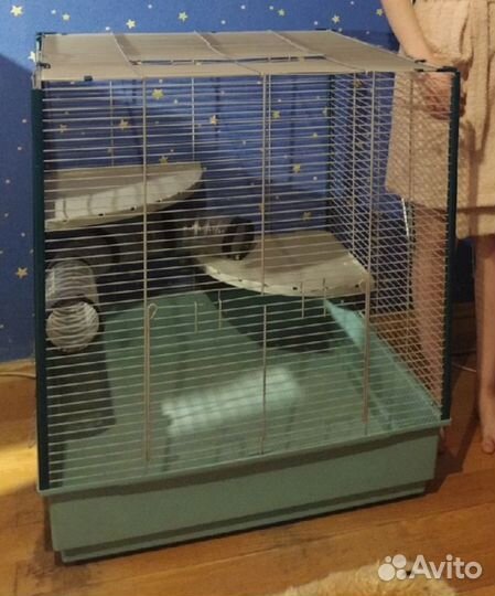 Клетка для грызунов (+ принадлежности) 75х80хвыс85