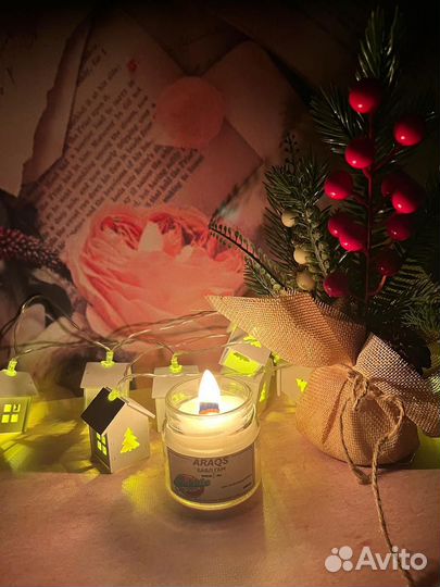 Ароматическая свеча ручной работы