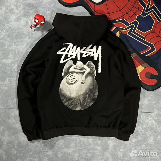 Худи Stussy оверсайз