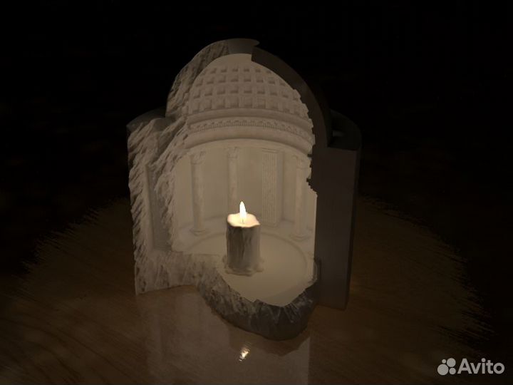 Подсвечник из гипса