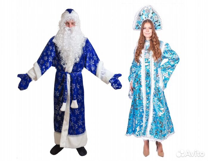 Костюм Деда Мороза и Снегурочки прокат