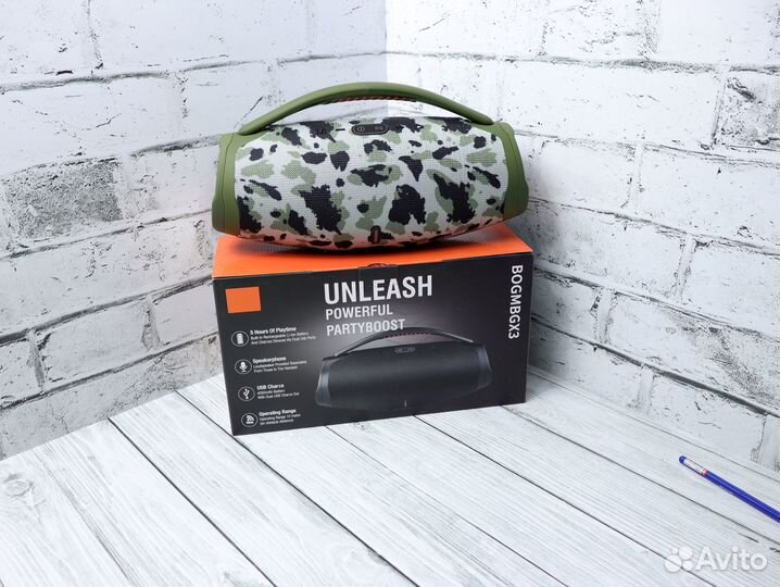 Колонка беспроводная, хаки, Новая, 40 watt