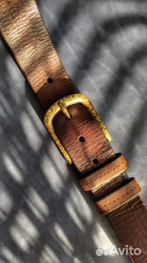 Кожаный ремень ручной работы