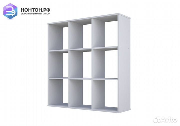 Стеллаж кубический Polini home Smart 9 секций белы