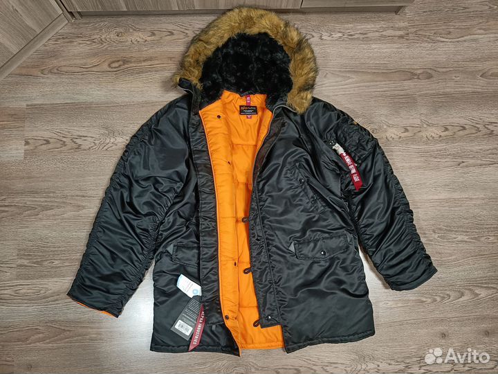 Аляска Alpha Industries N-3B black Размер 3XL 58