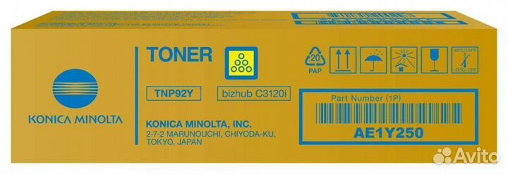 Картридж Konica Minolta TNP-92Y (AE1Y250) 1495370
